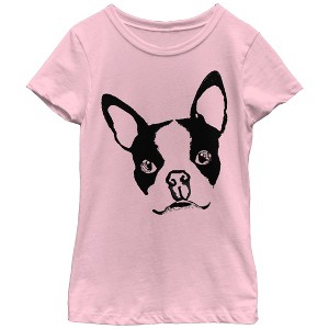 Girl's Lost Gods Boston Terrier Dog T-Shirt - 1 of 3