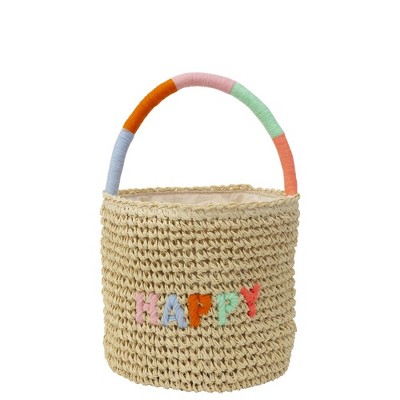 woven straw bag