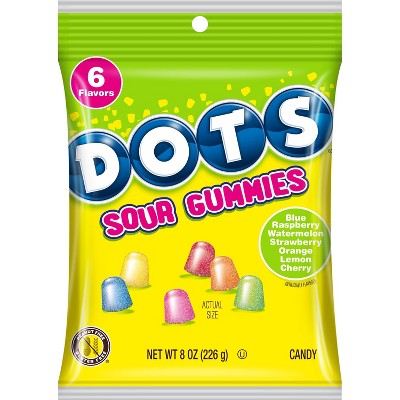 Dots Sour Gummy Candy - 8oz : Target