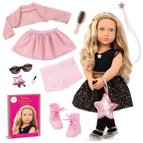Our Generation Fashion Starter Kit in Gift Box Stella with Mix & Match  Outfits & Accessories 18 Fashion Doll