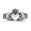 Black Bow Jewelry Stainless Steel Love, Loyalty, Friendship Claddagh Hinged Ring - image 4 of 4