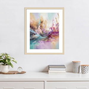 Amanti Art Watercolor Swish by Incado Wood Framed Wall Art Printyz - 1 of 4