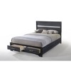 Queen Size Storage Bed with Two Drawers for Bedroom - 3 of 4