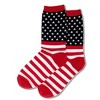 Patriotic Flag Socks (Women's Sizes Adult Medium) from the Sock Panda - 3 of 3