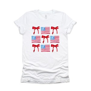 Simply Sage Market Women's Stars and Stripes With Stars Short Sleeve Graphic Tee - 1 of 4