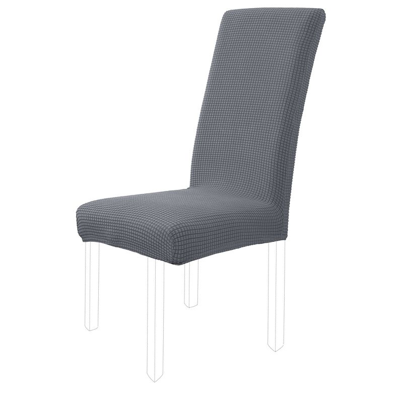 PiccoCasa Knit Spandex Seat Cover for Dining Chair 1 Pc, 3 of 4