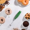 Handheld Milk Frother, Mini Foamer, Battery Operated Stainless Steel Drink Mixer for Coffee, Lattes, Cappuccino, Matcha, Chocolate - 2 of 4