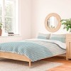 Deny Designs 3pc King Colour Poems Colorblock Lines Duvet Cover and Pillow Sham Blue: Woven Polyester, 300 Thread Count, Hidden Zipper - 2 of 4