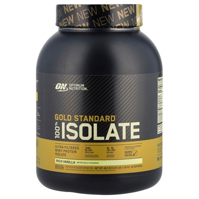 Optimum Nutrition Gold Standard® 100% Isolate, Rich Vanilla, 46.5 oz  (1.32 kg)