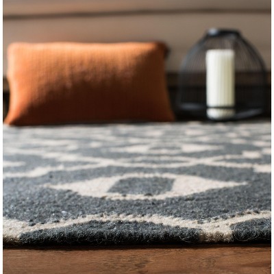 Handmade Brown Wool Flat Woven 8' x 10' Area Rug