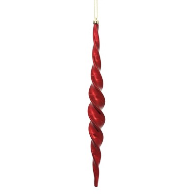 Vickerman Shiny Spiral Icicle Christmas Ornament
