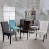 Set of 2 Badin KD Dining Chair Upholstered Tufted-Christopher Knight Home - image 4 of 4