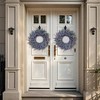26'' Large Eucalyptus and Lavender Wreath Front Door Porch Window Decor Artificial Eucalyptus Leaves Lavender Purple - 4 of 4