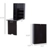 Aghana Digitals Espresso Brown Wall-Mounted Foldable Desk with Adjustable Shelves & Storage - - 3 of 4
