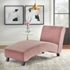 Genevieve Chaise Lounge Dusty Rose - Buylateral: Upholstered Polyester, Wood Composite Frame, Spot Clean - 2 of 4