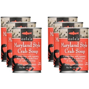 Cole's Maryland Style Crab Soup - Case of 6 - 15 oz - 1 of 2