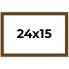 PosterPalooza | Flat Gold Picture Frame - UV Acrylic, Backing Board, Hanging Hardware Included - 2 of 4