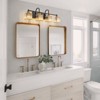 LLHZSY 3/4/5 Light Modern Industrial Dimmable Crystal Bathroom Vanity Light-Curved Metal Appearance With Crystal Shape - 4 of 4