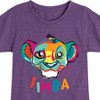 Girls' - Disney - Colorful Simba Fitted Short Sleeve Graphic T-Shirt - 2 of 4