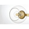Elegant Lighting Rogelio 2 light Chrome and Clear Bath Sconce - 4 of 4