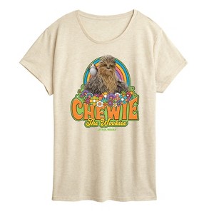 Women's - Star Wars - Retro Chewy Short Sleeve Graphic T-Shirt - 1 of 4