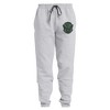 Harry Potter Slytherin Plaid Crest Unisex Jogger Sweatpants with Pockets for Men and Women Athletic Heather - 3 of 4