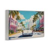 Stupell Industries Classic Car in Tropical Town Framed Giclee Art, Gray, 24" x 16" - 2 of 4