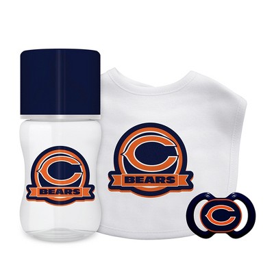 Image of Baby Fanatic Officially Licensed 3 Piece Unisex Gift Set - NFL Chicago Bears