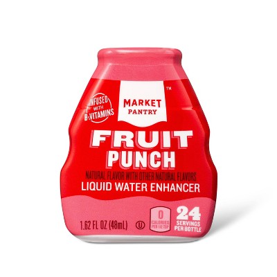 Liquid Water Enhancer Fruit Punch - 1.62 fl oz Bottle - Market Pantry™