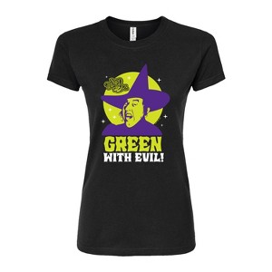 Women's - Wizard of Oz - Green With Evil Fitted Graphic T-Shirt - 1 of 4