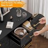 Modern Dresser for Bedroom with 8 Drawer, TV Stand Dressers Chest of Drawers for Living Room Hallway Entryway - 3 of 4