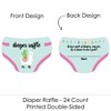 Big Dot of Happiness Whole Llama Fun - Diaper Shaped Raffle Ticket Inserts - Llama Fiesta Baby Shower Activities - Diaper Raffle Game - Set of 24 - 2 of 4