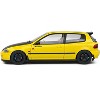 1991 Honda Civic (EG6) RHD (Right Hand Drive) "Spoon Version" Yellow Carnival with Black Hood 1/18 Diecast Model Car by Solido - 3 of 4