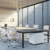 NicBex Adjustable Office Chair Modern Nylon Mesh Ergonomic Computer Chair Executive Chair with Casters and Fixed Armrests for Office, Study, Gray - 2 of 4