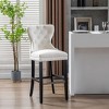 WestinTrends 29" Tufted Velvet Counter Stool - 2 of 4