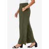 Jessica London Women's Plus Size Stretch Knit Crepe Wide Leg Pant - 4 of 4