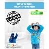 Sesame Street Cookie Monster Baby Zip Up Hoodie Infant - 2 of 4