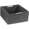 Sorbus 3 Piece Stackable Woven Basket Organizer Set with Built-In Carry Handles - Stylish Storage for any room in the household - 3 of 4