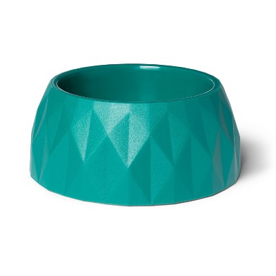 teal dog bowls