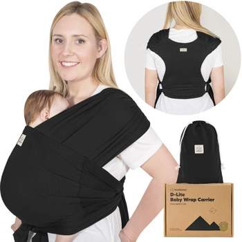 KeaBabies D-Lite Baby Wrap Carrier, Adjustable Baby Carrier, Baby Sling, Newborn, Infant, Toddler 7-44lbs