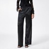 Women's Straight Leg Loose Fit Lace Insert Trousers - A New Day™ Black - 2 of 4