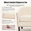 MOONMISS Faux Leather Accent Chair, Barrel Club Chair Upholstered Armchair for Living Room, Comfy Modern Arm Chair Bedroom Reading Seat - 2 of 4