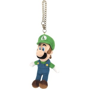 Sanei Boeki MM02 Super Mario All Star Collection Luigi Mascot, W3.5 x D2.8 x Height 6.1 inches (9 x 7 x 15.5 cm), Plush Mascot - 1 of 4