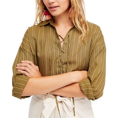 Free People Womens Under The Boardwalk Knit Blouse