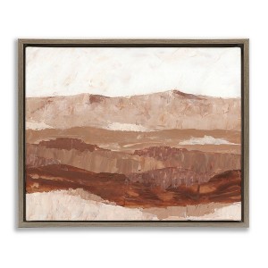 Stupell Industries Abstract Canyon Painting Floating Frame Canvas Art - 1 of 4