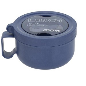 Itopfox Unbreakable Microwave Soup Mugs with Lids and Handles, Microwave Ramen Bowl for Soup, Instant Noodles, Oatmeal, Gumbo, Salad, Sapphire Blue - 1 of 4