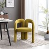 KTMBDW Modern Accent Chair Set of 2, Upholstered Barrel Chairs, Comfy Side Arm Chairs with 3 Legs for Living Room, Bedroom, Reading - 4 of 4