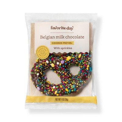 Spring Easter Belgian Milk Chocolate Covered Individual Pretzel Twist - 1oz - Favorite Day™