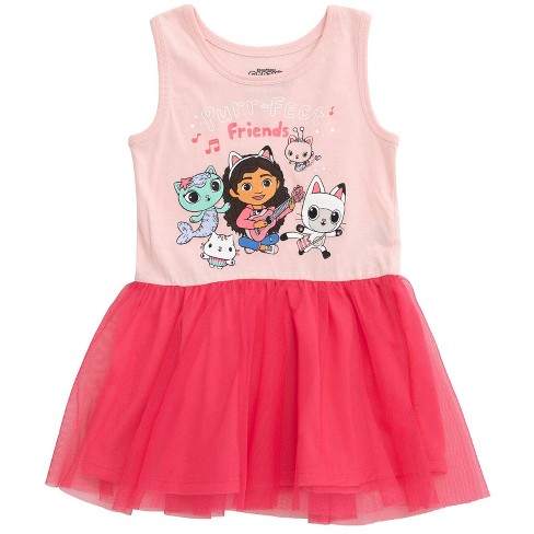 Hello Kitty Big Girls Short Sleeve Dress Grey 10-12 : Target