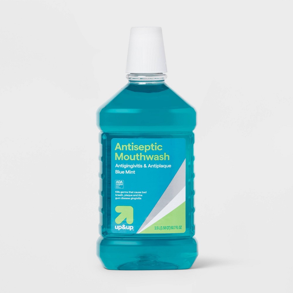Photos - Toothpaste / Mouthwash Antiseptic Blue Mint Mouthwash - 50.7 fl oz - up & up™